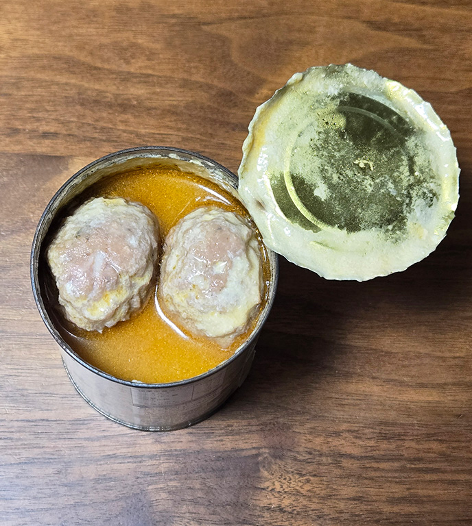 賞味機縁15年切れいわしつみれ缶詰内容物