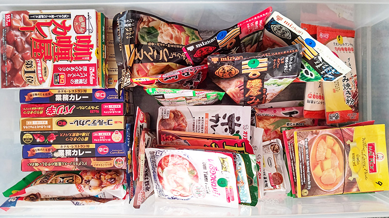 さまざまな商品も色分け管理で一目でわかる