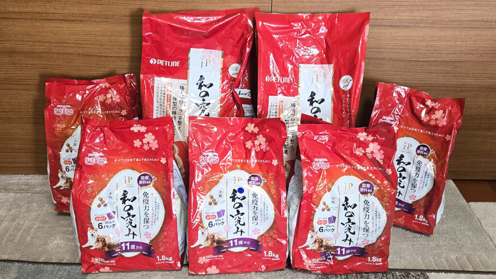 賞味期限切れとなり無駄になったペットフード備蓄