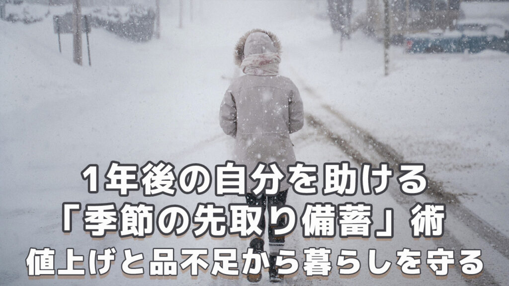 季節の先取り備蓄術