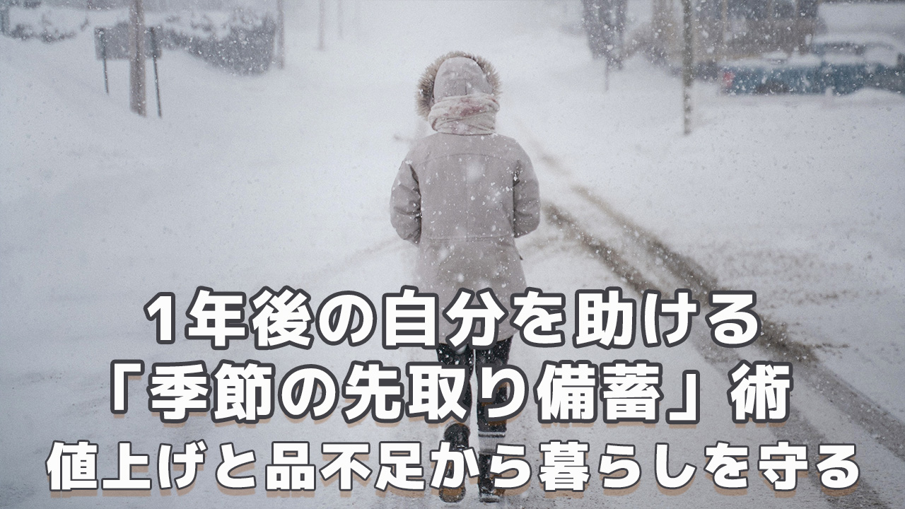 季節の先取り備蓄術